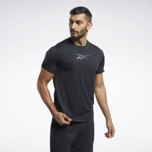 Reebok ACTIVCHILL Move T Shirt Herren - Schwarz - DE 120-XFQ